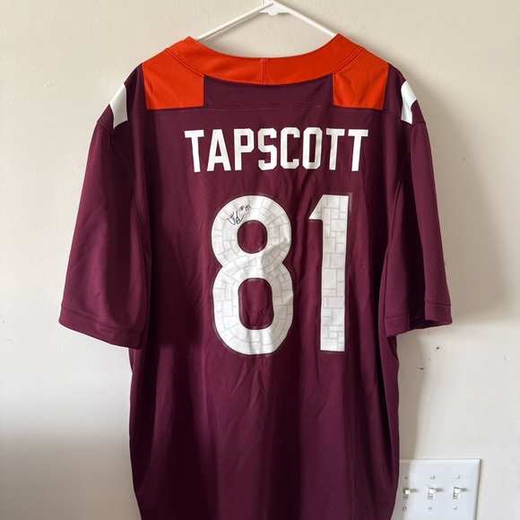 Nike Other - Men’s Nike Jordan Tapscott #81 Autographed VT Hokies Jersey Sz 2XL - NWT RARE